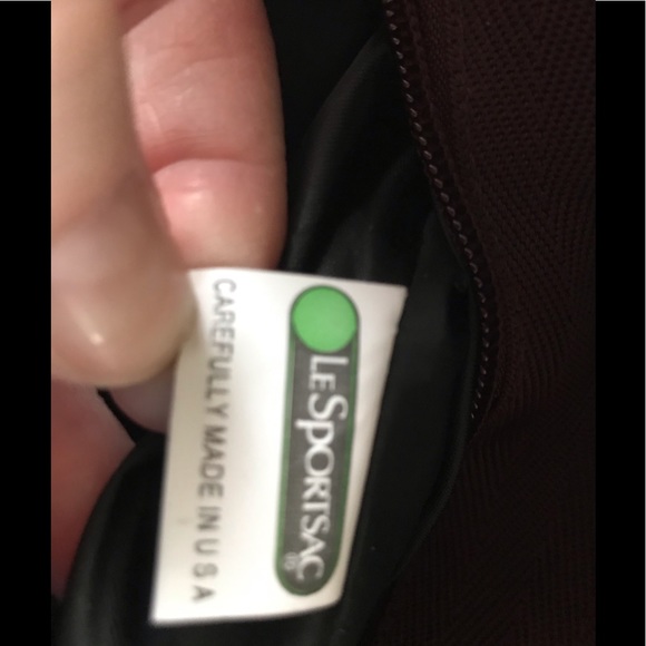 NWOT Brown LeSportsac Patterned Deluxe Everyday purse/bag. - Picture 5 of 5